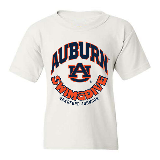 Auburn - NCAA Men's Swimming & Diving : Bradford Johnson - Fashion Shersey Youth T-Shirt-0