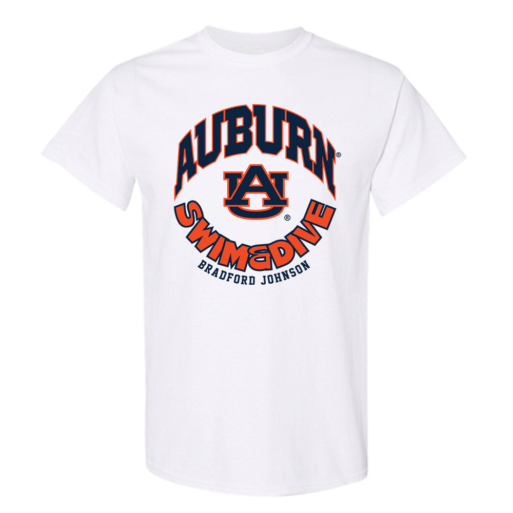 Auburn - NCAA Men's Swimming & Diving : Bradford Johnson - Fashion Shersey T-Shirt-0