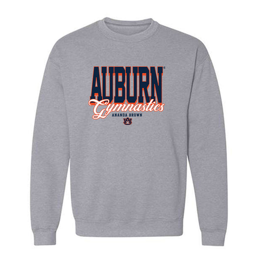 Auburn - NCAA Women's Gymnastics : Ananda Brown - Fashion Shersey Crewneck Sweatshirt-0