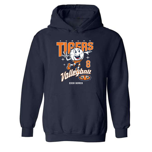 Auburn - NCAA Women's Volleyball : Eden Bower - Fashion Shersey Hooded Sweatshirt-0