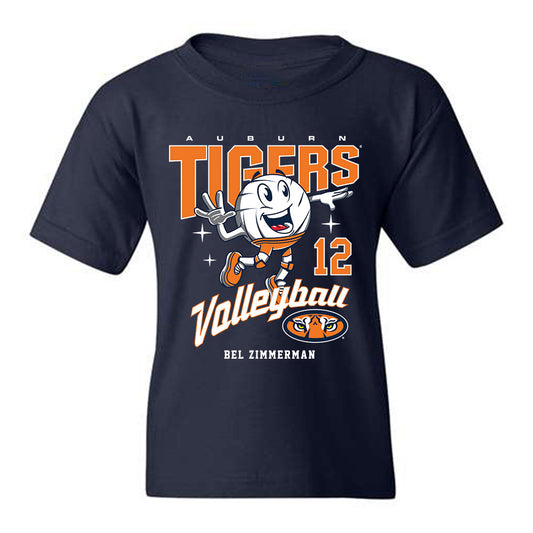 Auburn - NCAA Women's Volleyball : Bel Zimmerman - Fashion Shersey Youth T-Shirt