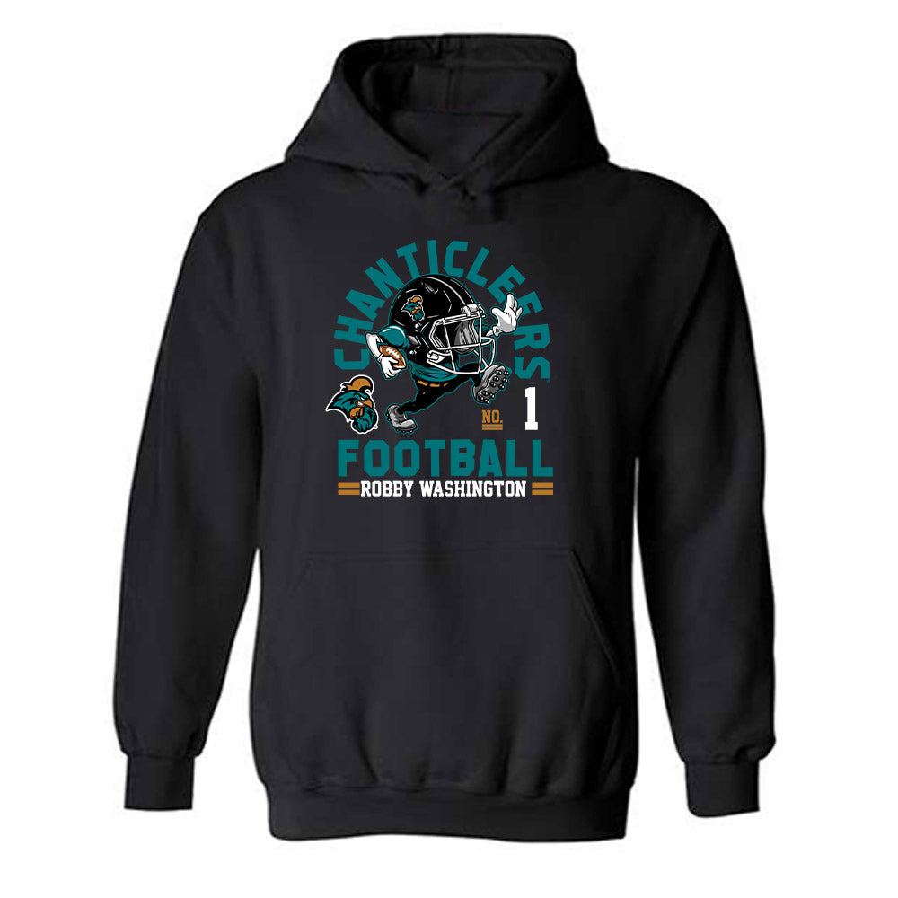 Coastal Carolina - NCAA Football : Robby Washington - Fashion Shersey Hooded Sweatshirt-0