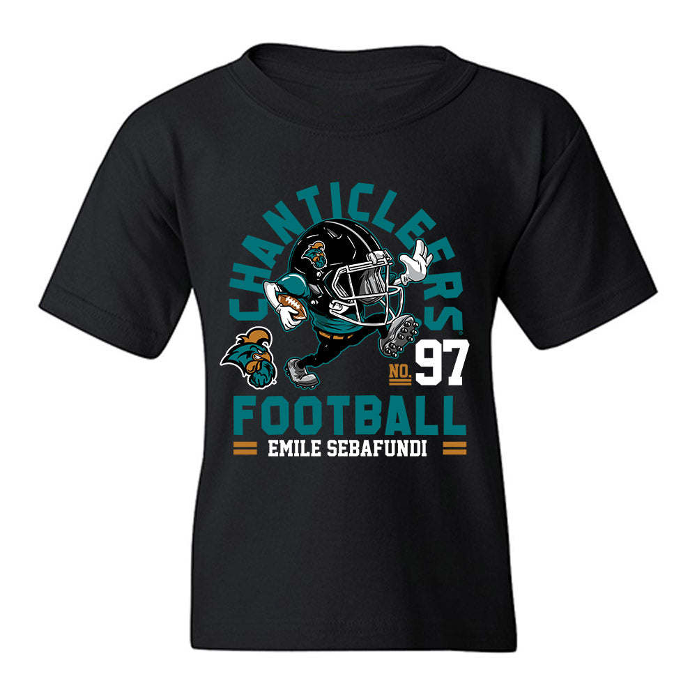 Coastal Carolina - NCAA Football : Emile Sebafundi - Fashion Shersey Youth T-Shirt-0