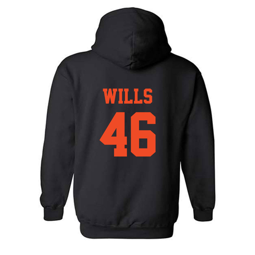 Campbell - NCAA Baseball : Houston Wills - Hooded Sweatshirt-1