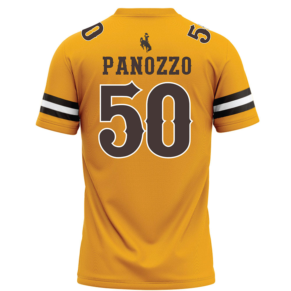 Wyoming - NCAA Football : Giovanni Panozzo - Gold Football Jersey-1