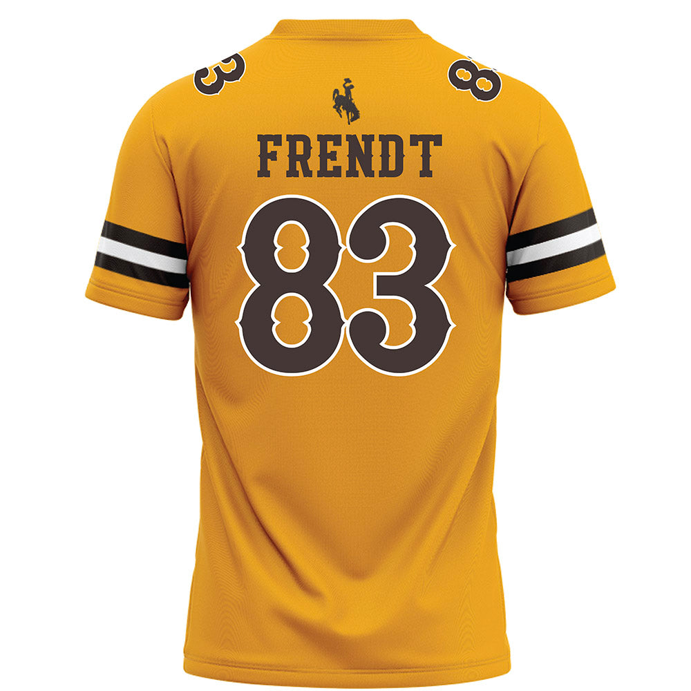 Wyoming - NCAA Football : Kyle Frendt - Gold Football Jersey-1