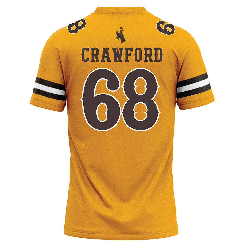 Wyoming - NCAA Football : Cody Crawford - Gold Football Jersey