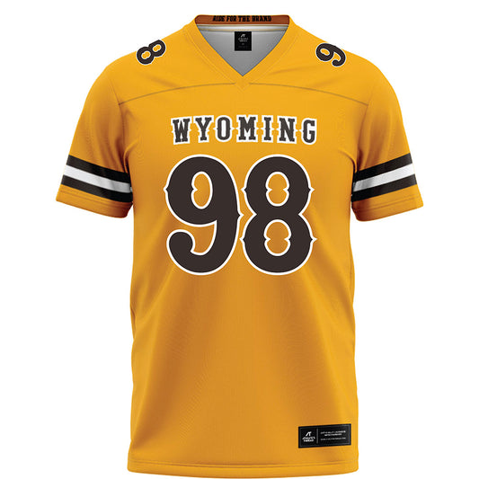 Wyoming - NCAA Football : Jayden Williams - Gold Football Jersey