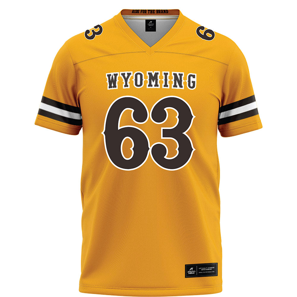 Wyoming - NCAA Football : Braylon Jenkins - Gold Football Jersey