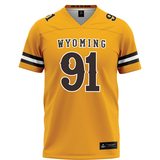 Wyoming - NCAA Football : Jaden Williams - Gold Football Jersey