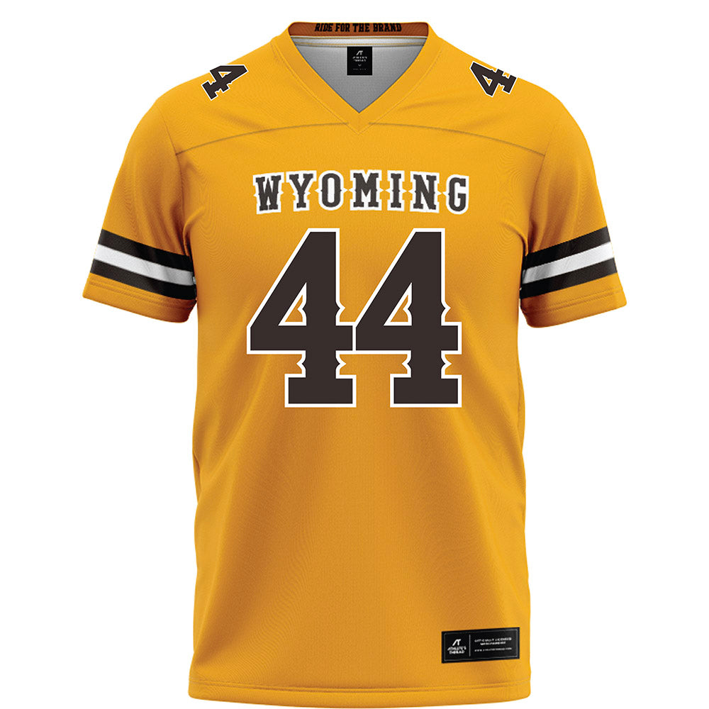 Wyoming - NCAA Football : Tyler Hampton - Gold Football Jersey-0