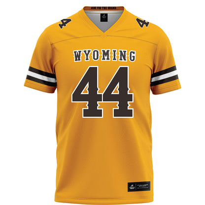 Wyoming - NCAA Football : Tyler Hampton - Gold Football Jersey-0
