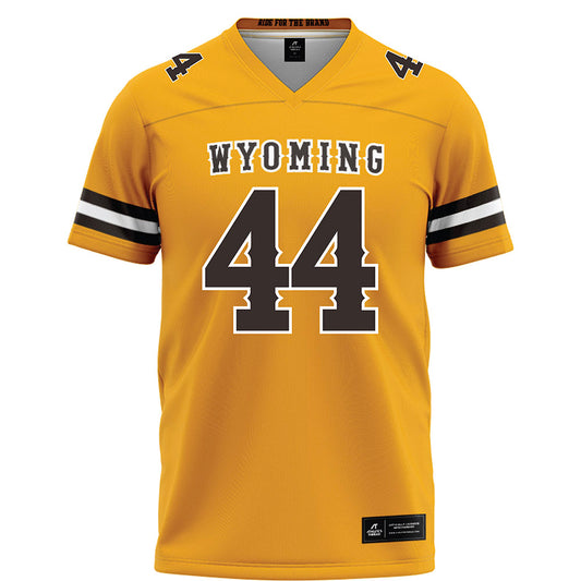 Wyoming - NCAA Football : Tyler Hampton - Gold Football Jersey-0