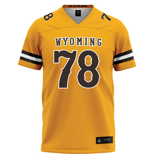 Wyoming - NCAA Football : Alex Haswell - Gold Football Jersey