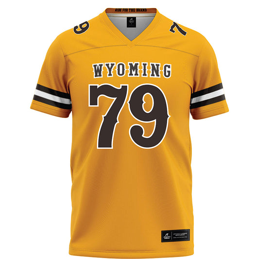 Wyoming - NCAA Football : Jack Walsh - Gold Football Jersey