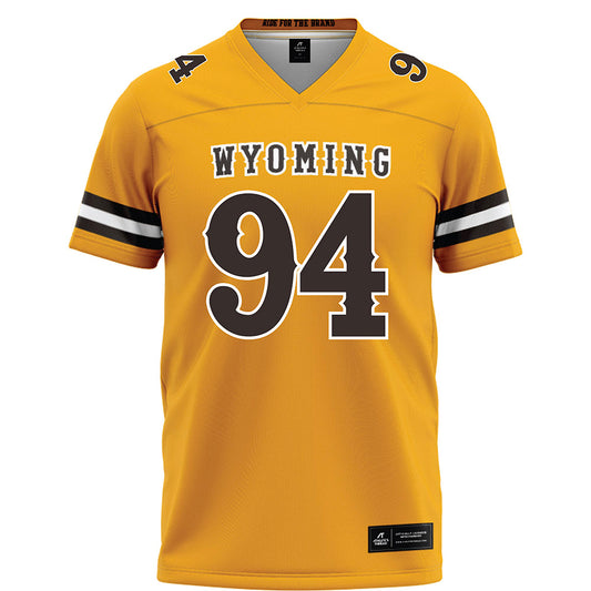Wyoming - NCAA Football : Ben Florentine - Gold Football Jersey