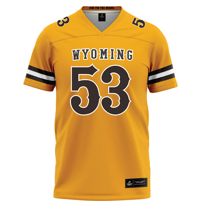 Wyoming - NCAA Football : Tegen Seeds - Gold Football Jersey-0