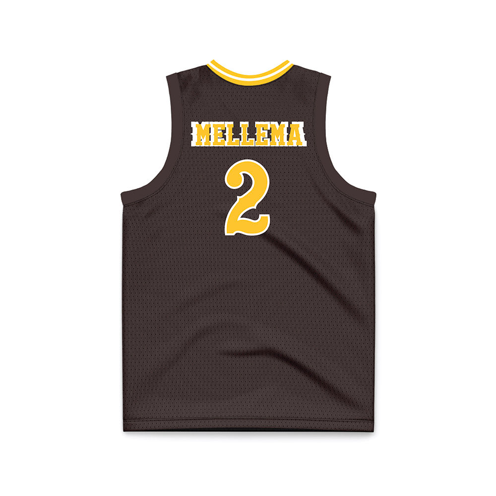 Wyoming - NCAA Women's Basketball : Emily Mellema - Brown Basketball Jersey