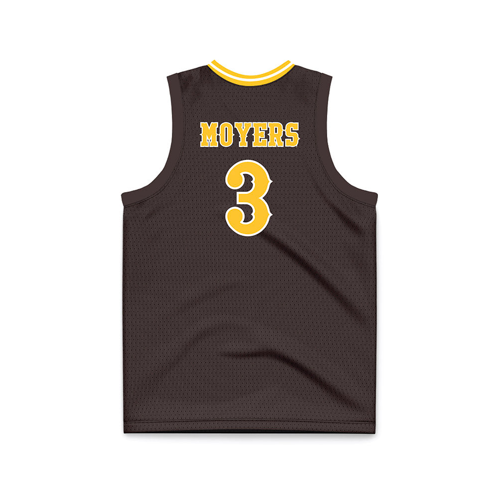 Wyoming - NCAA Women's Basketball : Grace Moyers - Brown Basketball Jersey
