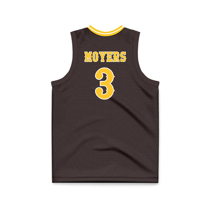 Wyoming - NCAA Women's Basketball : Grace Moyers - Brown Basketball Jersey