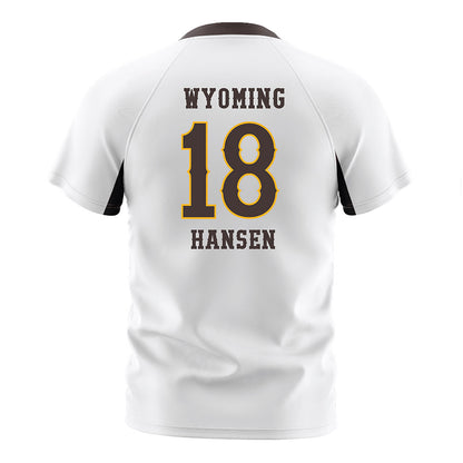 Wyoming - NCAA Women's Soccer : Rachel Hansen - Soccer Jersey-1