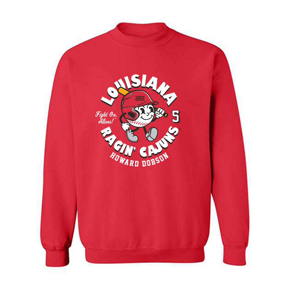 Louisiana - NCAA Baseball : Howard Dobson - Fashion Shersey Crewneck Sweatshirt-0