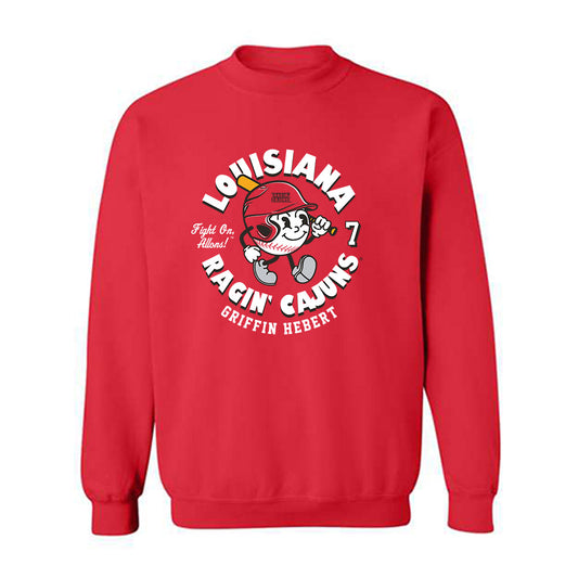 Louisiana - NCAA Baseball : Griffin Hebert - Fashion Shersey Crewneck Sweatshirt-0