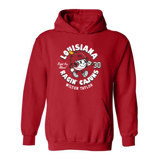 Louisiana - NCAA Baseball : Wilton Taylor - Fashion Shersey Hooded Sweatshirt-0