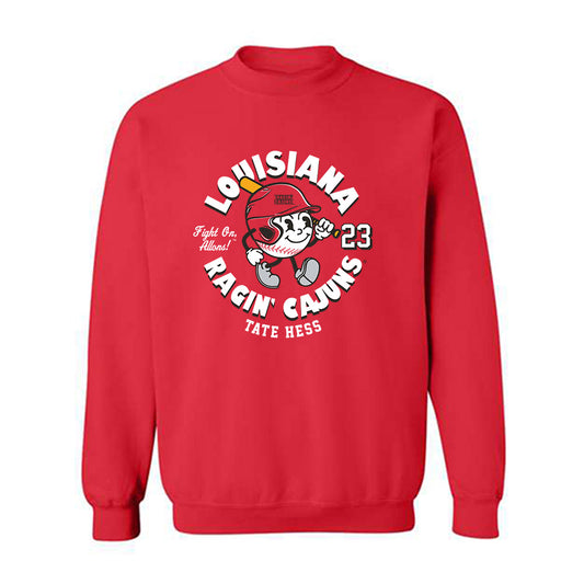 Louisiana - NCAA Baseball : Tate Hess - Fashion Shersey Crewneck Sweatshirt-0