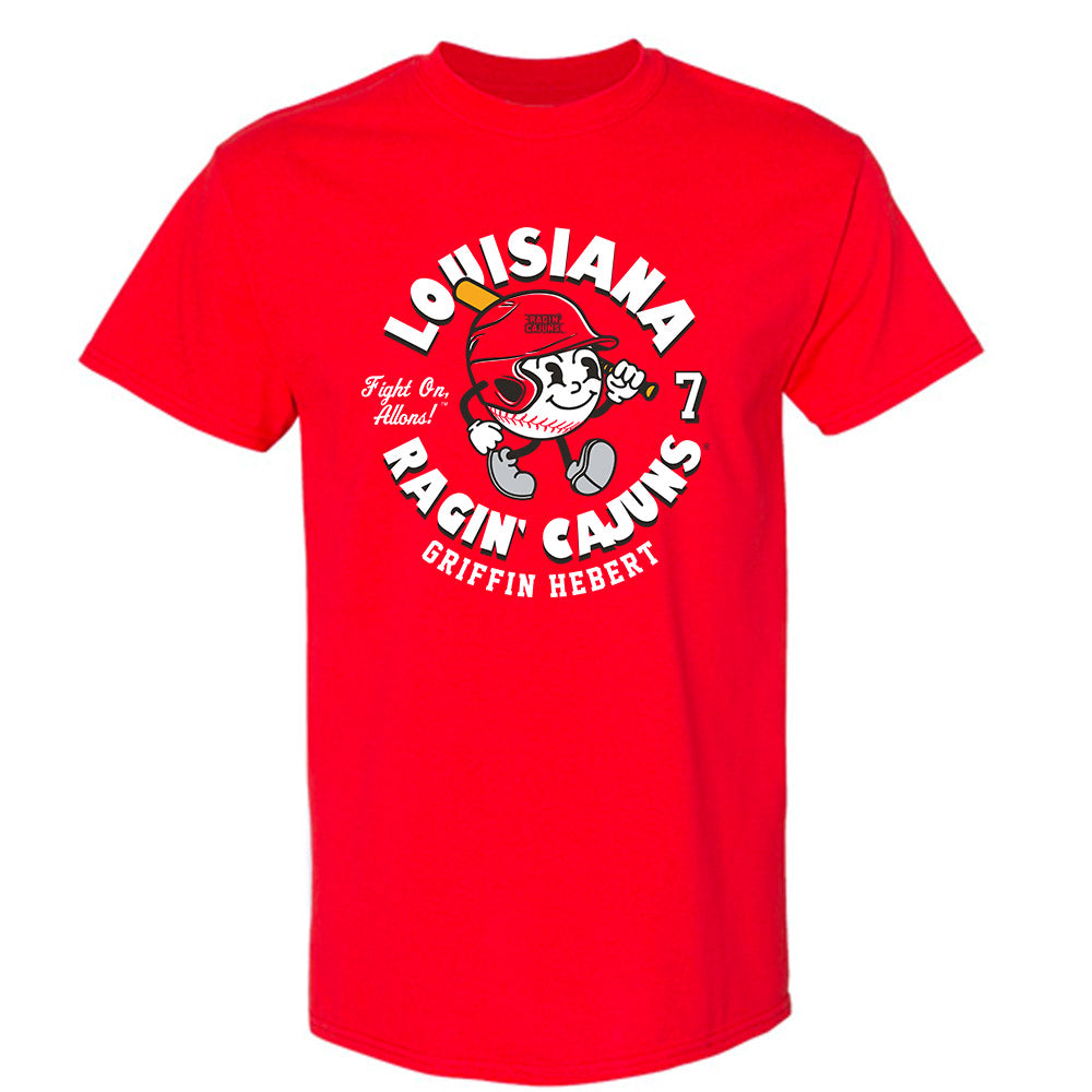 Louisiana - NCAA Baseball : Griffin Hebert - Fashion Shersey T-Shirt-0