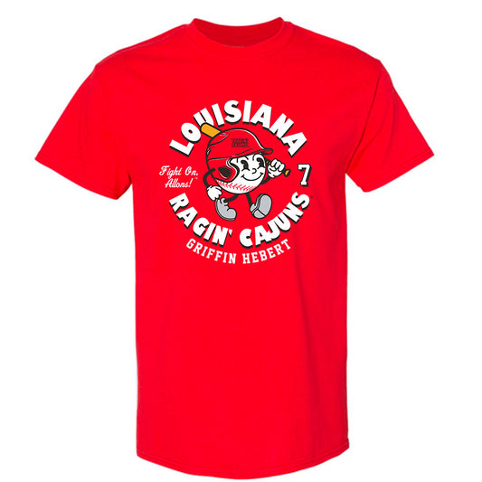 Louisiana - NCAA Baseball : Griffin Hebert - Fashion Shersey T-Shirt-0