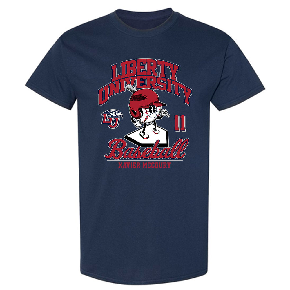 Liberty - NCAA Baseball : Xavier McCoury - Fashion Shersey T-Shirt-0