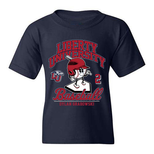 Liberty - NCAA Baseball : Dylan Grabowski - Fashion Shersey Youth T-Shirt-0