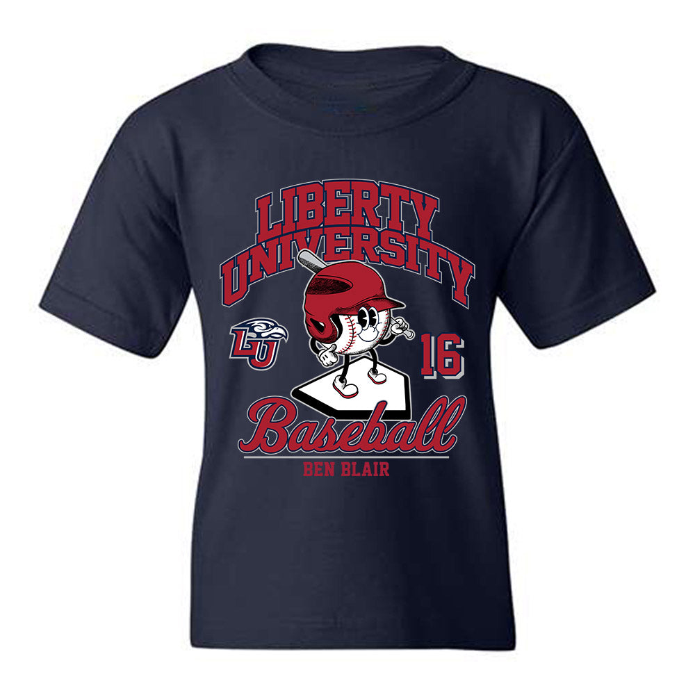 Liberty - NCAA Baseball : Ben Blair - Fashion Shersey Youth T-Shirt-0