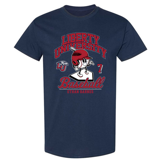 Liberty - NCAA Baseball : Ethan Barnes - Fashion Shersey T-Shirt-0