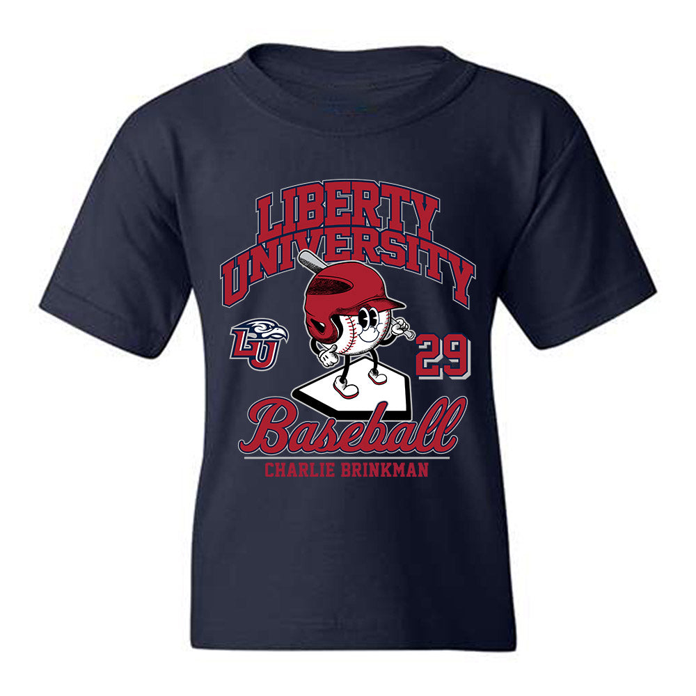 Liberty - NCAA Baseball : Charlie Brinkman - Fashion Shersey Youth T-Shirt-0