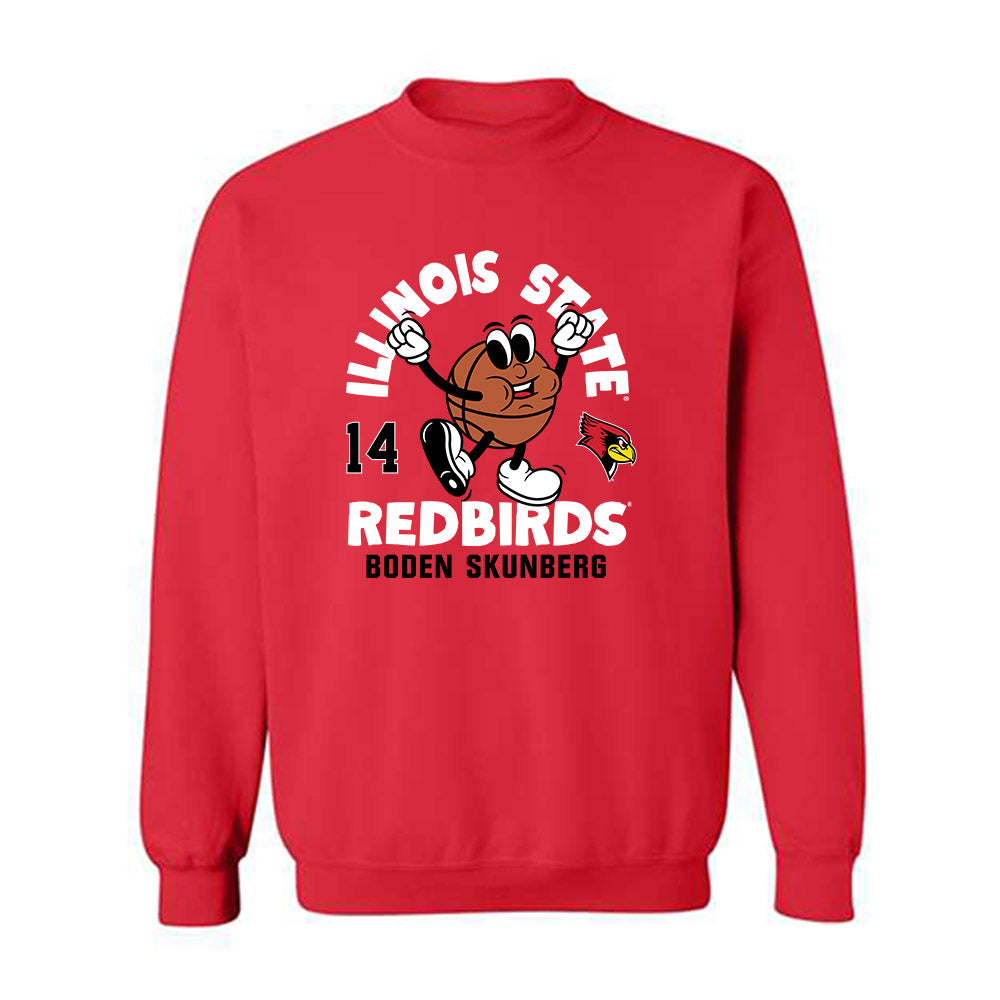 Illinois State - NCAA Men's Basketball : Boden Skunberg - Fashion Shersey Crewneck Sweatshirt