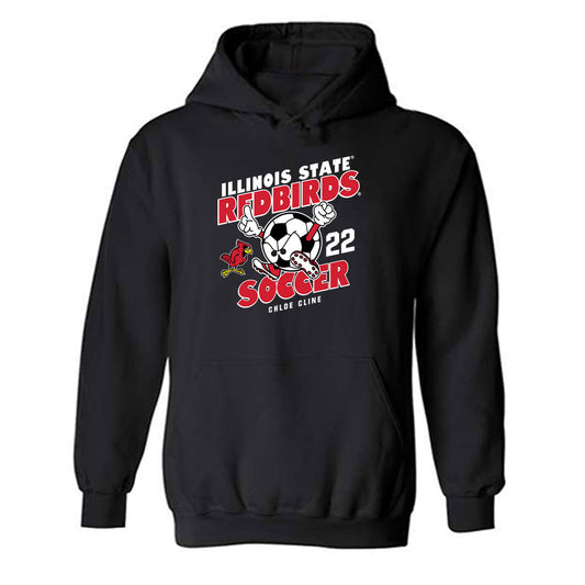 Illinois State - NCAA Women's Soccer : Chloe Cline - Fashion Shersey Hooded Sweatshirt-0