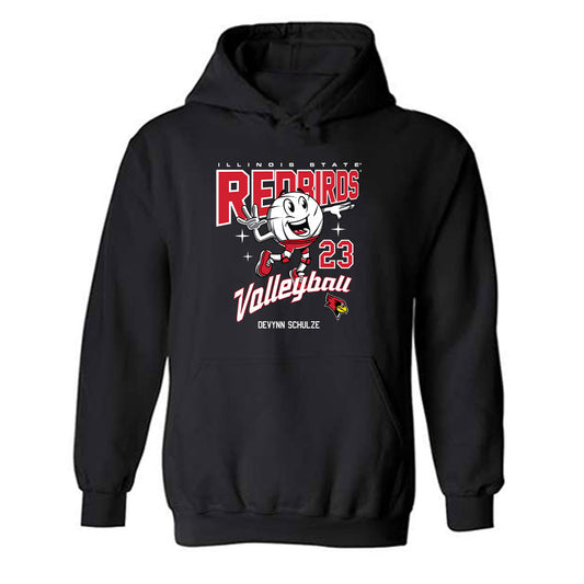 Illinois State - NCAA Women's Volleyball : Devynn Schulze - Fashion Shersey Hooded Sweatshirt-0