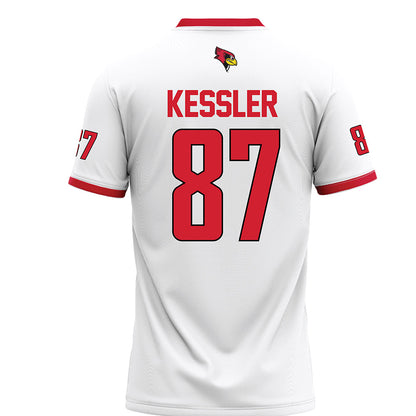 Illinois State - NCAA Football : Nick Kessler - White Football Jersey-1