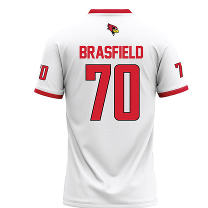 Illinois State - NCAA Football : Logan Brasfield - White Football Jersey-1