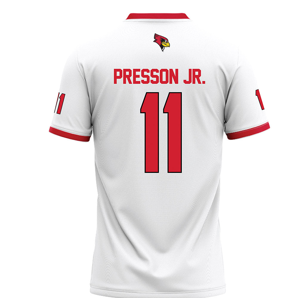 Illinois State - NCAA Football : Scotty Presson Jr. - White Football Jersey-1