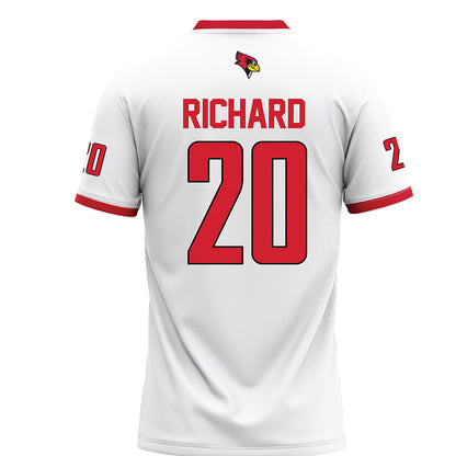 Illinois State - NCAA Football : CJ Richard - White Football Jersey-1