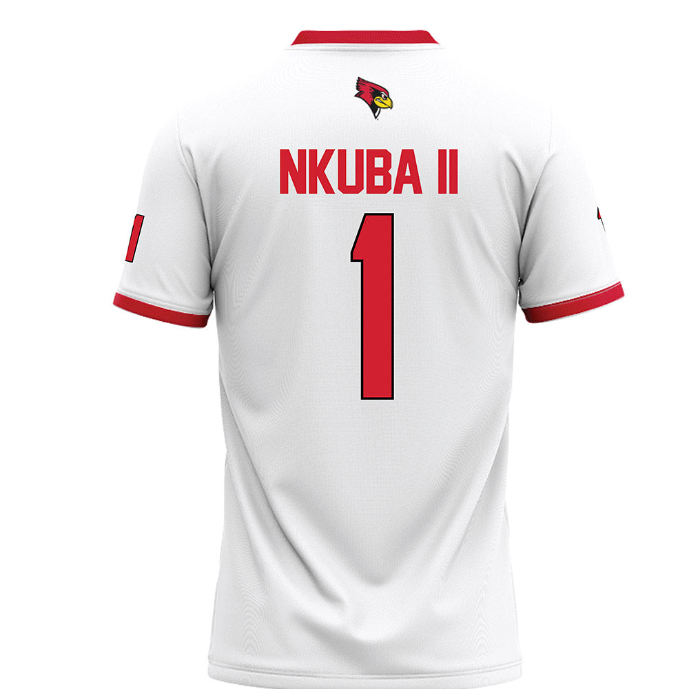 Illinois State - NCAA Football : Shadwel Nkuba II - White Football Jersey-1