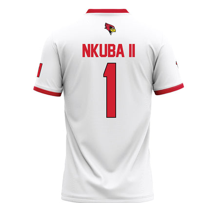 Illinois State - NCAA Football : Shadwel Nkuba II - White Football Jersey-1