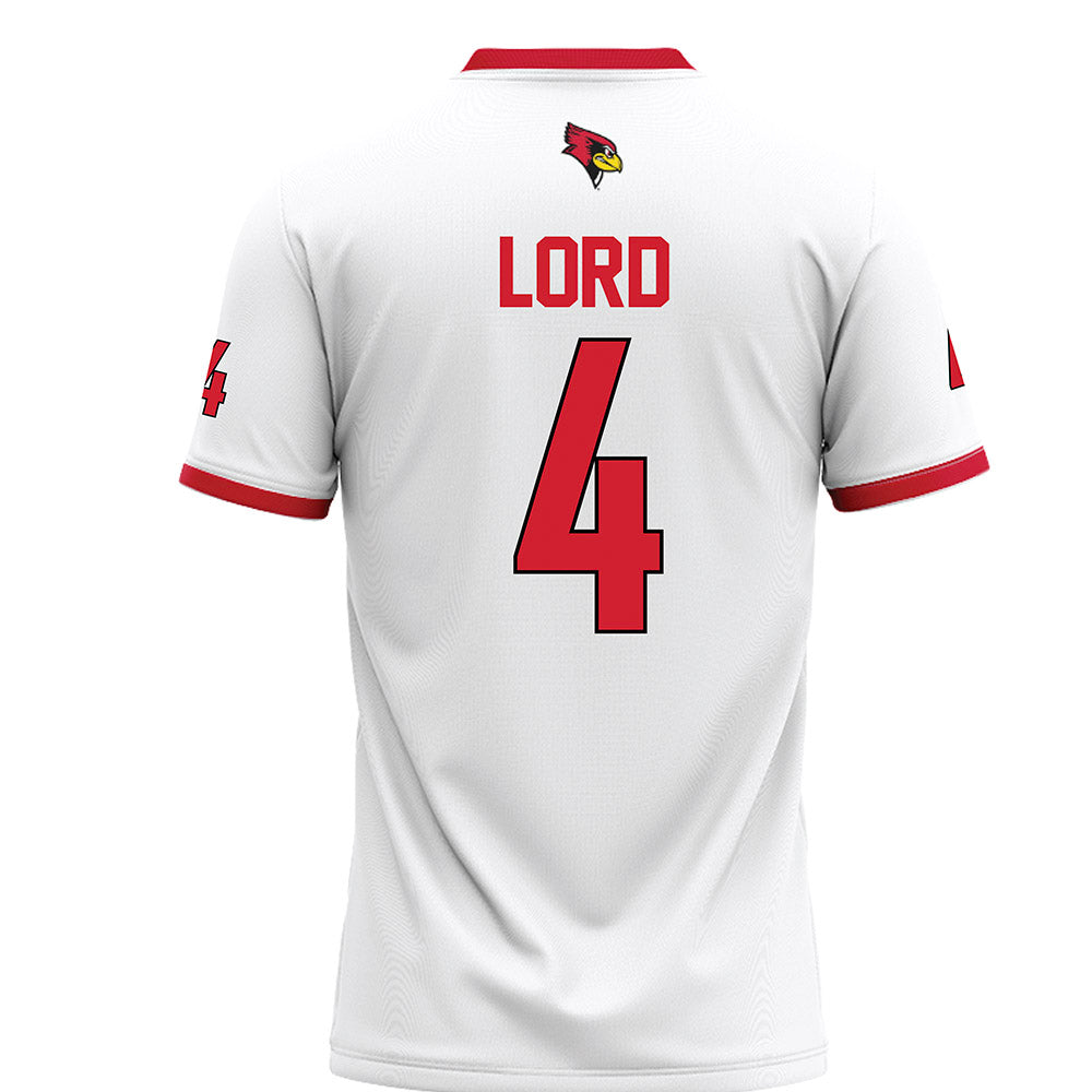 Illinois State - NCAA Football : Dylan Lord - White Football Jersey-1