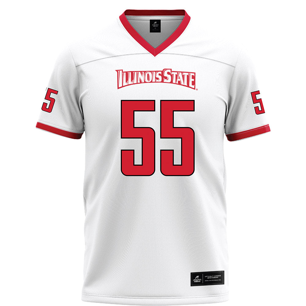 Illinois State - NCAA Football : Cooper Monk - White Football Jersey-0