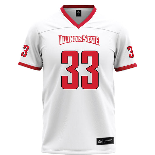 Illinois State - NCAA Football : Connor Leyden - White Football Jersey