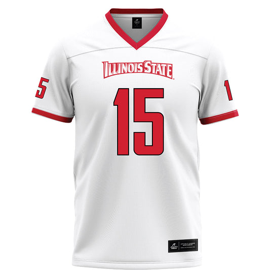 Illinois State - NCAA Football : Rylan Crawford - White Football Jersey