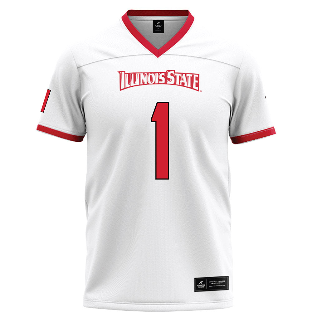 Illinois State - NCAA Football : Shadwel Nkuba II - White Football Jersey-0